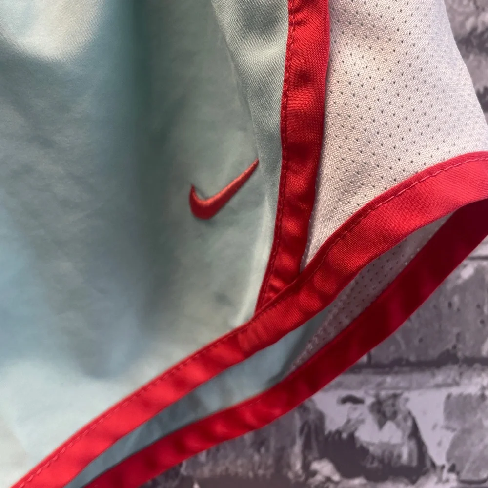 Nike Mint Green Athletic Shorts with‎ Coral Trim